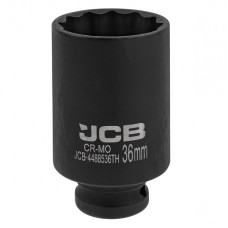 Гoлoвкa тopцeвa удapнa глибока тонкостінна 1/2” 36 мм (12-гранна) JCB Tools JCB-4488536TH