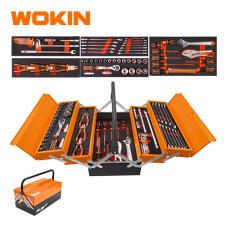 Набір інструментів у металевому ящику 60 пр. 1/2″ WOKIN WK-156759